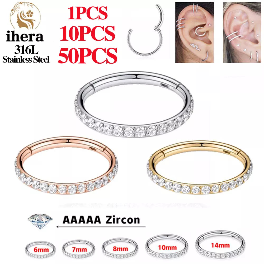 Stainless steel septum clicker